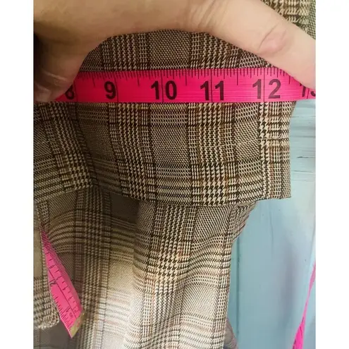 Hem & Thread Brown Jumpsuit Women’s Small S Plaid Overall Jumpsuit New W Tags