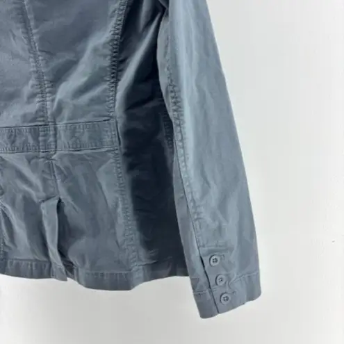 Eddie Bauer  Blazer Jacket Sz T6 Blue Legend Wash Utility Tailored Modern City