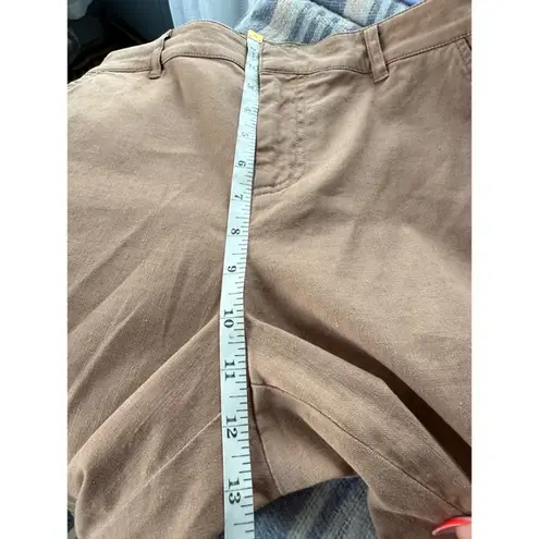 Peruvian Connection Peruvian Connection Linen Blend Pants Straight Leg Casual Tan US 2 - Image 5