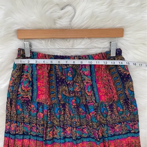 Lady Carol Petites Vintage Paisley Shoulder Pad Skirt Suit Set 14 Red