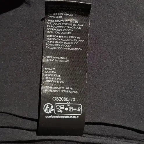 Maeve Anthropologie Sequin Embellished V-Neck Tweed Mini Dress Black Size XS