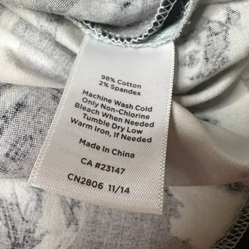 Talbots  Light Blue Rose Midi Skirt A-Shape Floral Cotton Blend  Zip Unlined Sz 8