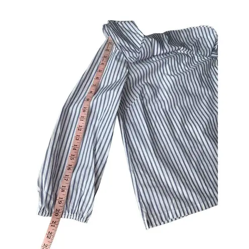 J. Crew Blue & White Striped One
