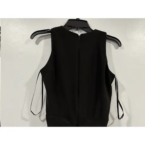 Betsy and Adam Ruched Ruffle Column GOWN DRESS Size 2