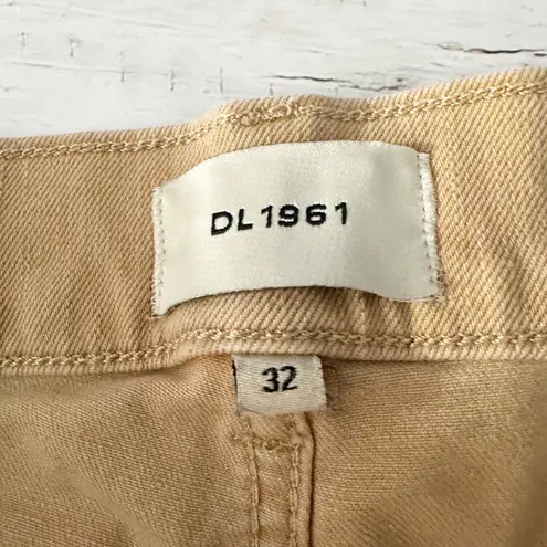 DL1961 Bridget Boot Cut Cropped Pants Size 32 Sand Neutral