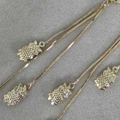 Gold Filled Huggie Hoop Earrings Dangle Owl Charms