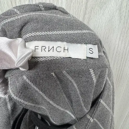 FRNCH Gray Boxy 3/4 Sleeve Blouse