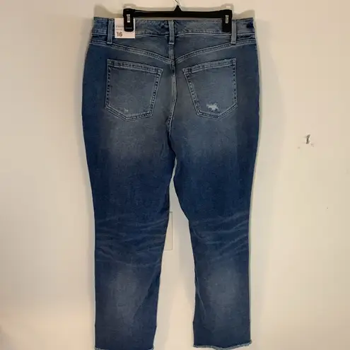 Lane Bryant NWT  High Rise Straight Distressed Jeans Size 16