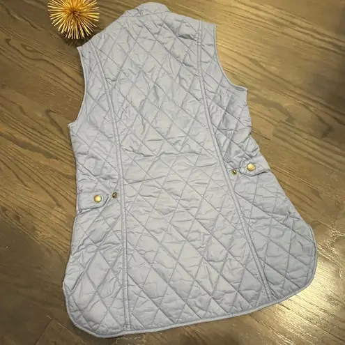 Barbour Otterburn Gilet Quilted Women’s Vest Steel Blue Size 4