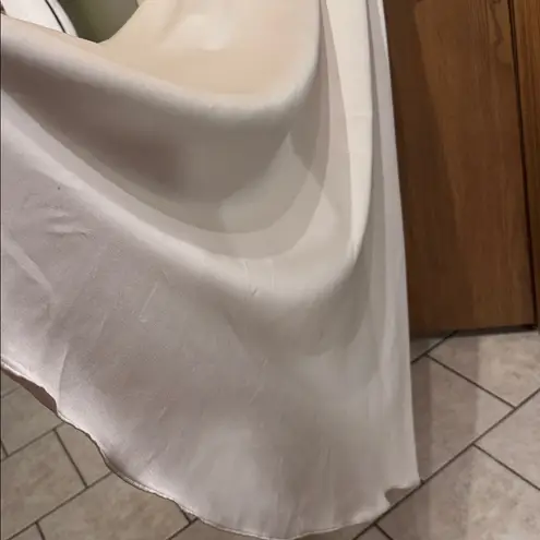 Patra Women’s Ivory with Silver& Gold GlitterTop Full Length Formal Evening Gown Tan Size 8