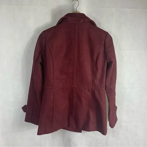 Thread and Supply  Double Breasted Oxblood Peacoat Size Medium