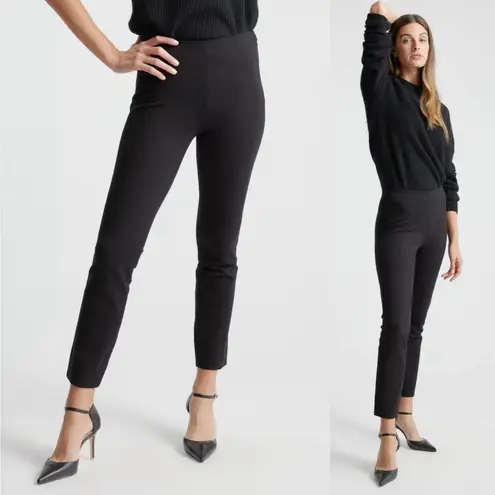 Quince XS Ultra-Stretch Ponte Pintuck Ankle Pants 848