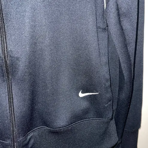 Nike  Women's Activewear Striped Full Zip Track Jacket Black Medium‎