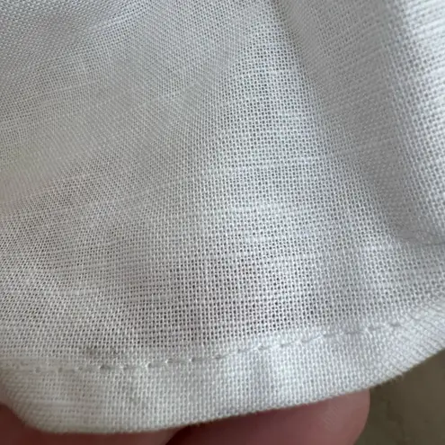 Revolve SNDYS Sofia White Linen Cotton Maxi Dress size Medium $109