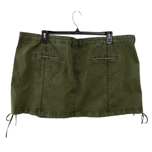 NEW SER.O.YA Finn Cargo Skirt Vintage Army Green Plus Size approx 3X Mini Skirt