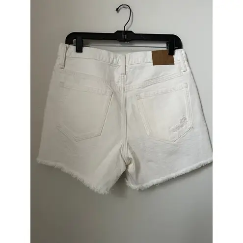 Aeropostale NWT  90's High Waist Cut-Off 4" Shorts in White, Size 8