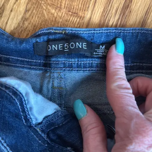 One 5 One denim pencil midi skirt