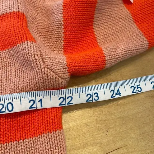 Velvet by Graham & Spencer Women's Lucie Sweater Striped Size XS pink/flame Pink