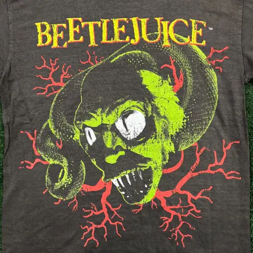 Tim Burton's Beetlejuice The Ghost With The Most Snake T-Shirt Size Large