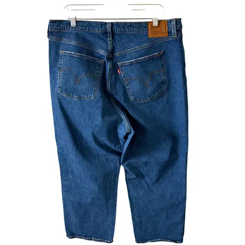 Levi’s Medium Wash Ribcage Straight Ankle Jean Women’s 16W Jazz Pop Blue