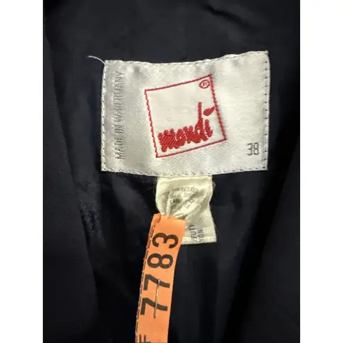 Mondi Women's Vintage Military Nautical Double Breasted Blazer Jacket Sz 38 M/L Blue Size M