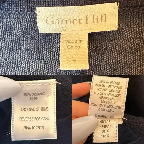 Garnet Hill Easy Linen Drape Cardigan