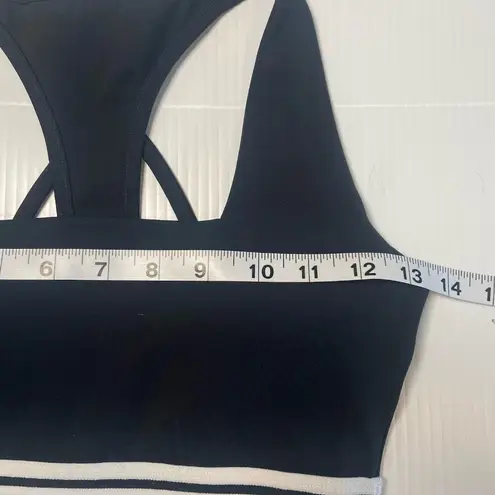 Buffbunny Women's Revolution Sports Bra Black White Size S Small Sporty Yoga