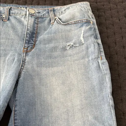 Seven7 Women's Seven 7 Blue Denim Bermuda Shorts