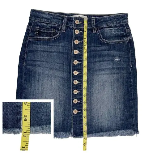 NWT KanCan Lucy High Rise Fringed Hem Mini Skirt