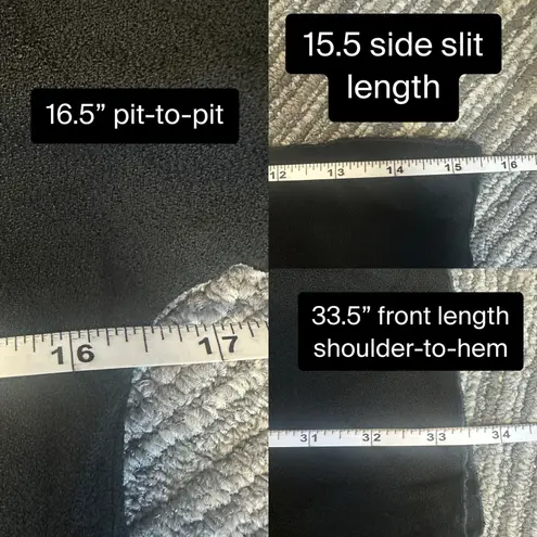 Zoie by Zoran Vintage 80s Black Lettuce Trim Tunic Witchy Fairy Ren Faire Knight Size XS