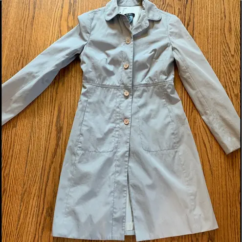 BCBGMAXAZRIA  Gray Trench Coat Peacoat size Medium