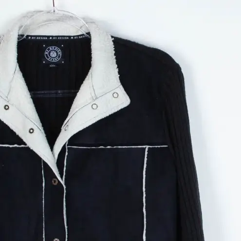 By Design Sport Suede Sweater Jacket Size Large