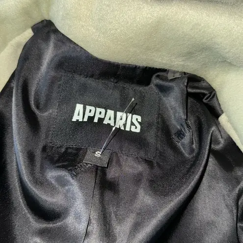 NWOT Apparis Celine Single Breasted Blazer in Faux Wool S Black