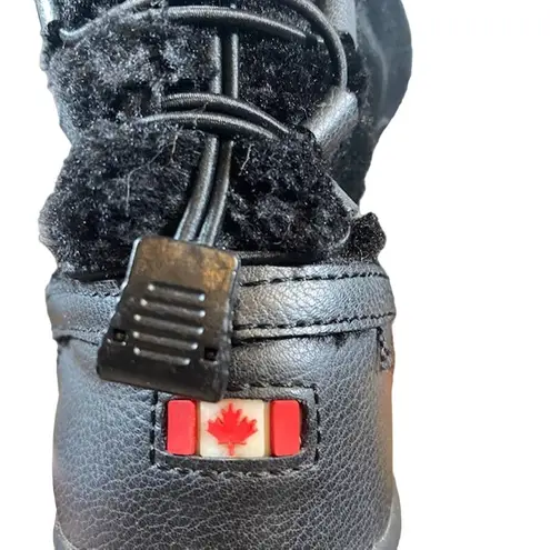 Pajar Canada Leather Fur Lined Waterproof Snow Boots Women Sz 5-5.5