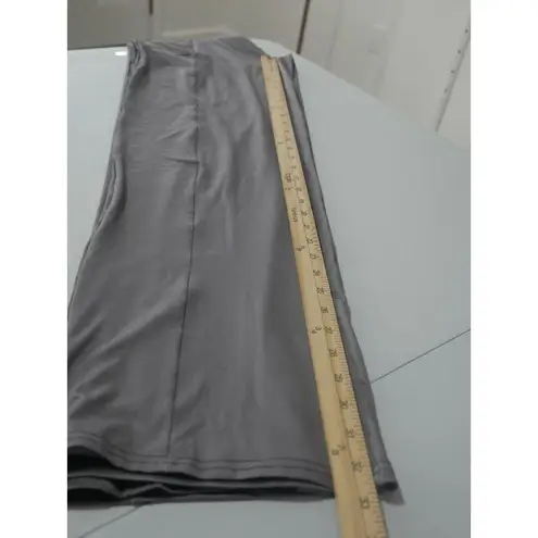 Lily Dark Gray Pocket Flare Yoga Pants L #1955