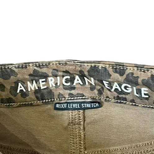 American Eagle  Curvy Super Hi-Rise Jegging Leopard Skinny Stretch Jeans 0‎ Women
