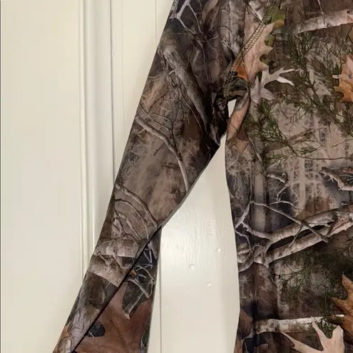 Camo Long Sleeve Tee Brown Size XS