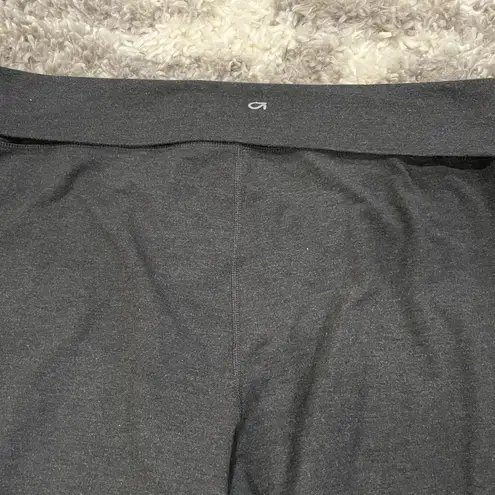 Gap  Fit Charcoal Gray Foldover Side Ruched Crop Leggings XL - Image 89