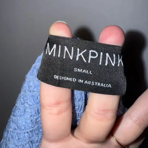 MINKPINK Milkmaid Embroidered Cottagecore Floral Smocked Crop Top‎