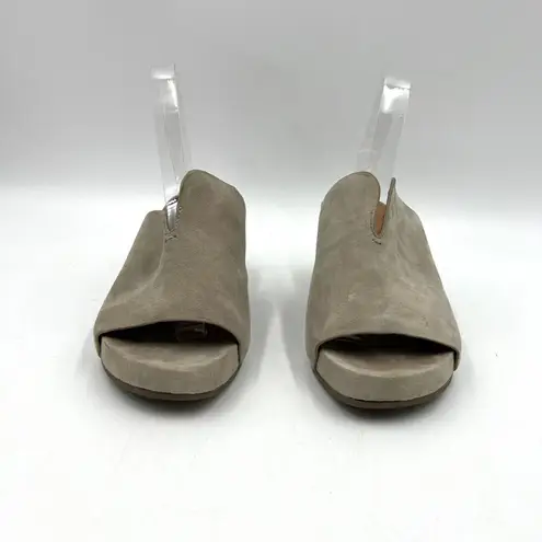 Gentle Souls by Kenneth Cole Gisele 65 Suede Mules Gray Leather