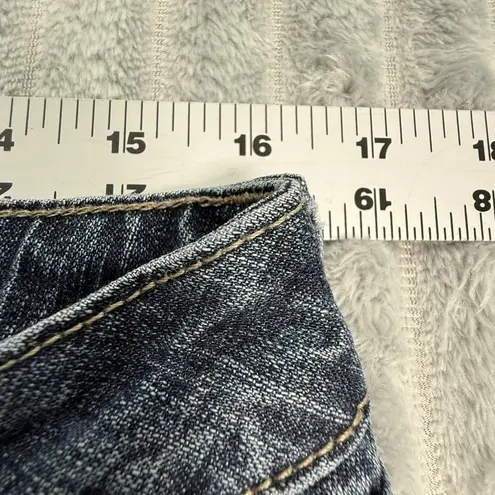 Arizona Jeans Womens 11 Long Y2K Low Rise Straight Leg Blue Stretch Denim 32x33