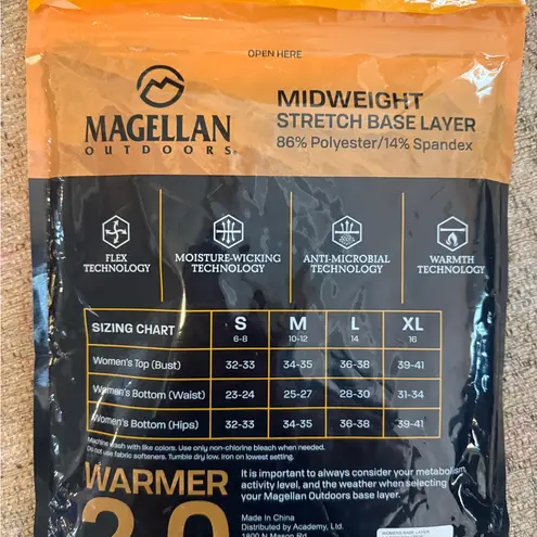 Magellan outdoors Magellan NWT Outdoors Midweight Base Layer in Black