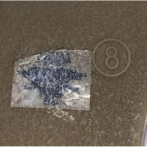 Old Navy  Rose Gold Flat Strappy  Sandals~  Size 8