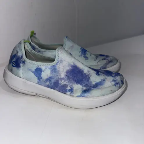 OOFOS OOMG EEZEE PURPLE/BLUE TIE