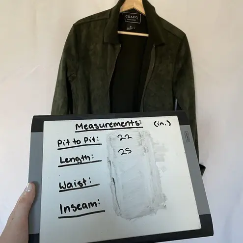 Coaco New York Dark Olive Green Womens Jacket Size S Zip