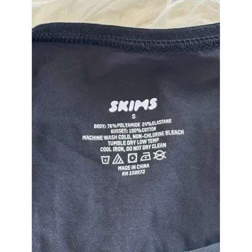 SKIMS Fits Everybody String Bikini Onyx Size Small