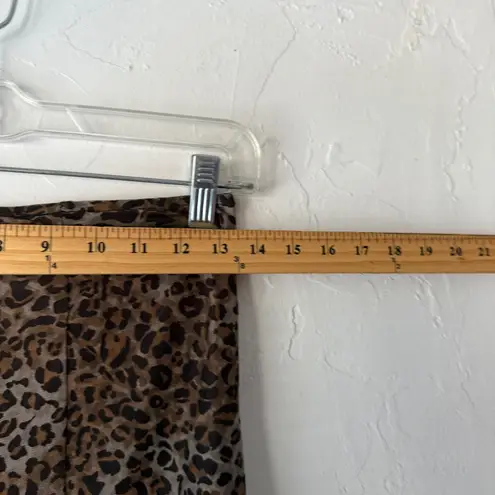 Peach Leopard Print Mesh Maxi Skirt Slit Size M Going Out Party Rock 2010s Brown Size M