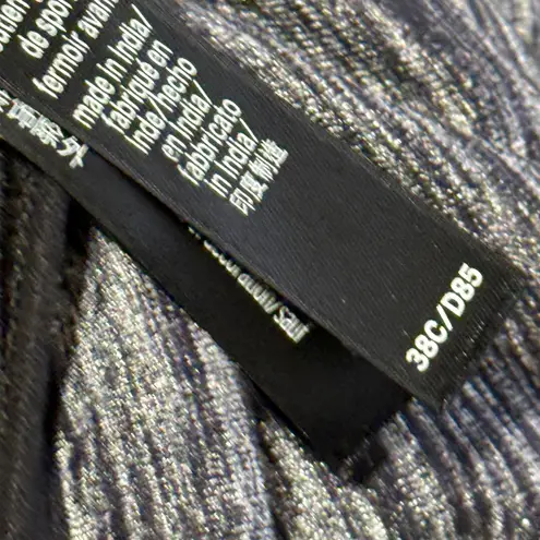 Victoria Sport Victoria's Secret Gray Black Bra-In-A-Bra Sports Bra 38C