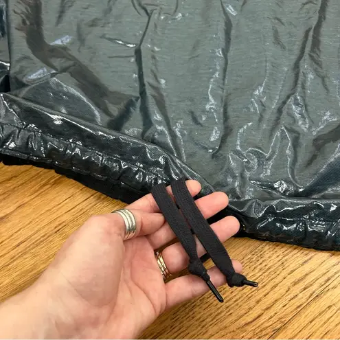 T Alexander Wang Oversized Crew Neck Drawstring Windbreaker Sweatshirt Size S Blue