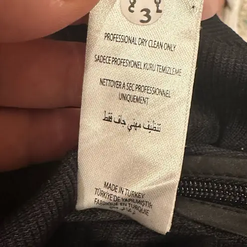 Opening Ceremony OPEN CEREMONY ZIP FLARE RIBBED BLACK SKATERS SKIRT S